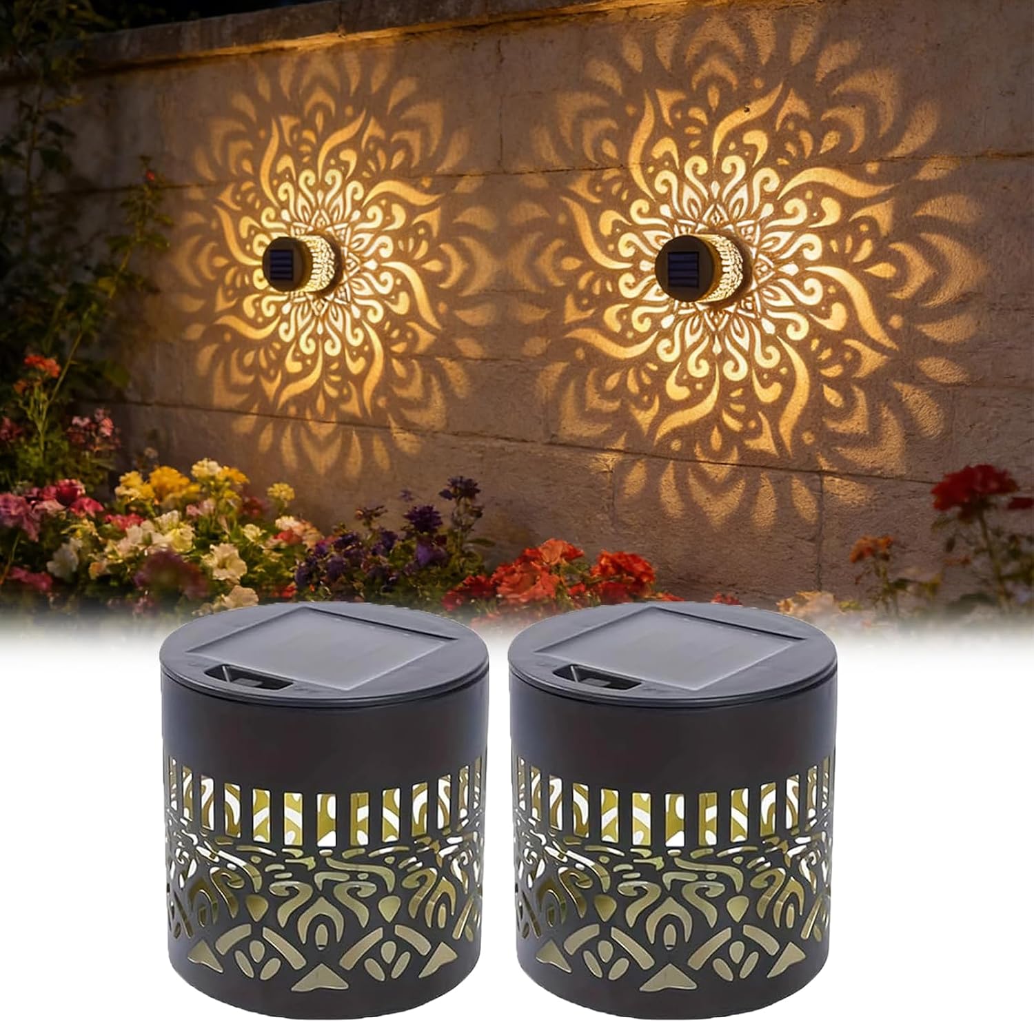 Outdoor Lighting Ip65 - 2팩 태양광 정원등 IP65 등급 내구성