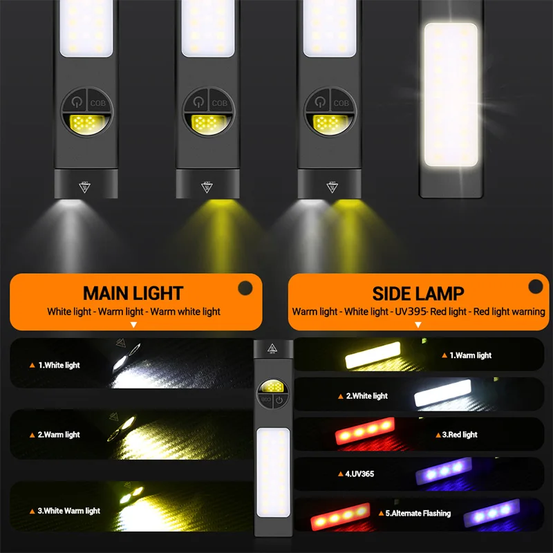 COB+LED 다기능 손전등(395UV 라이트 포함)  - Outdoor Lighting Black 리뷰 및 가격