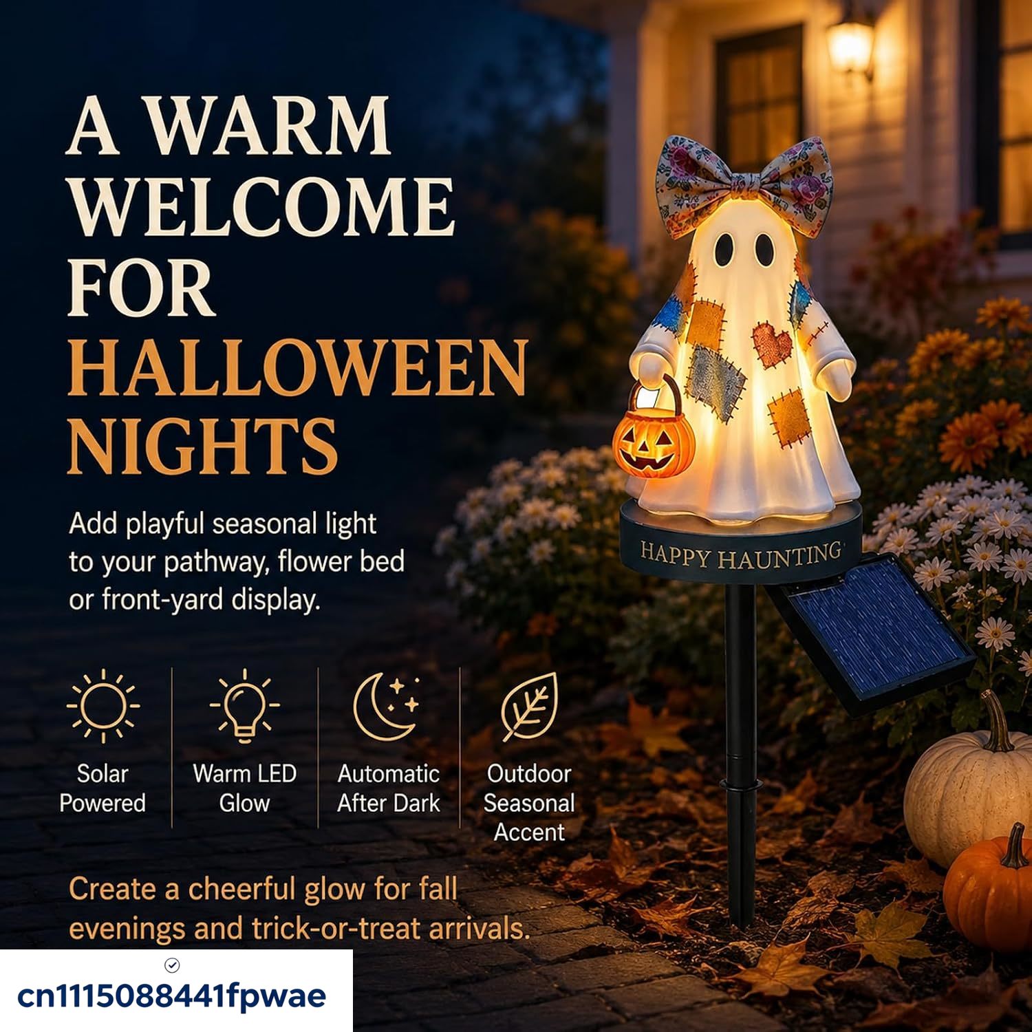 햇빛으로 작동하는 할로윈 장식, 따뜻한 LED 조명이  - Outdoor Lighting Pathway 리뷰 및 가격