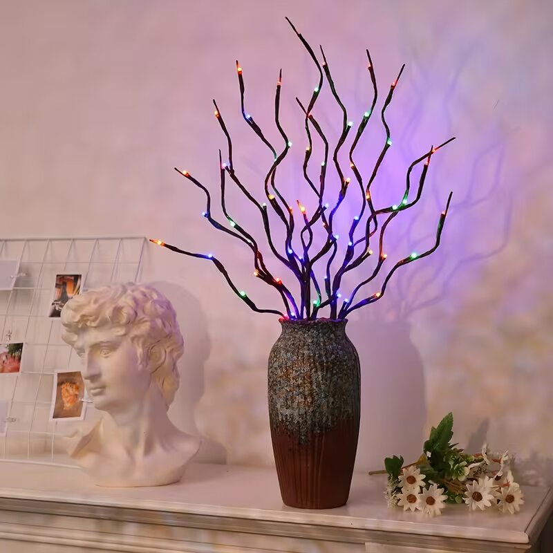 1/2PC 20LED 벚꽃 나무 가지 조명 실내외 홈  - Outdoor Lighting Effects 리뷰 및 가격